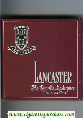 Lancaster cigarettes wide flat hard box