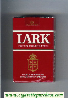 Lark Filter Cigarettes Richly Rewarding red soft box