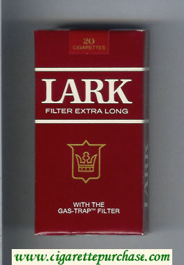 Lark Filter Extra Long With the Gas-Trap Filter red Cigarettes soft box