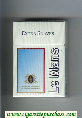 Le Mans Extra Suaves Cigarettes hard box