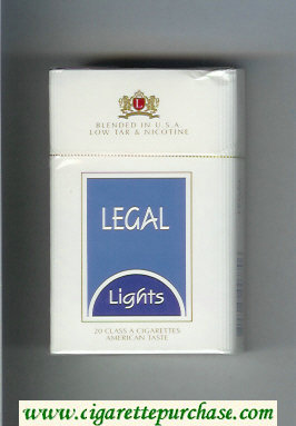 Legal Lights American Taste cigarettes hard box