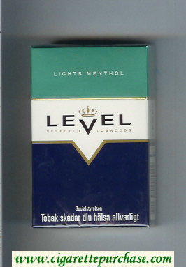 Level Lights Menthol cigarettes hard box