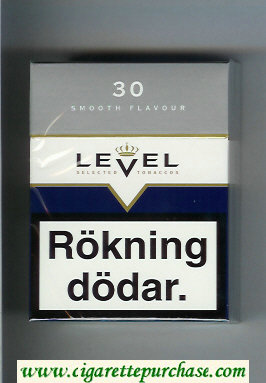 Level 30 Smooth Flavour cigarettes hard box