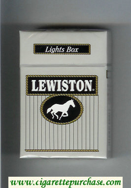 Lewiston Lights Box cigarettes hard box