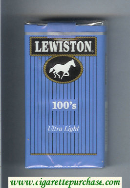 Lewiston 100s Ultra Light cigarettes soft box