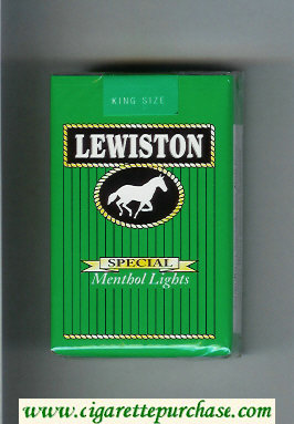 Lewiston Special Menthol Lights cigarettes soft box