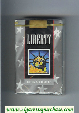 Liberty Ultra Lights cigarettes soft box