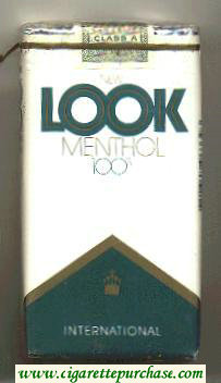 Look Menthol International 100s cigarettes soft box