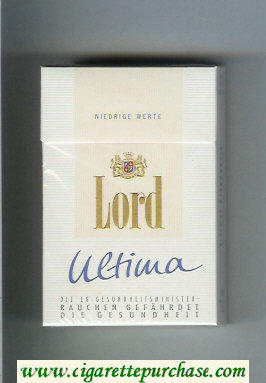 Lord Ultima Niedrige Werte cigarettes hard box