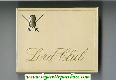 Lord Club cigarettes wide flat hard box