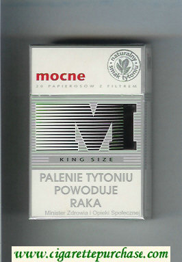M Mocne cigarettes hard box