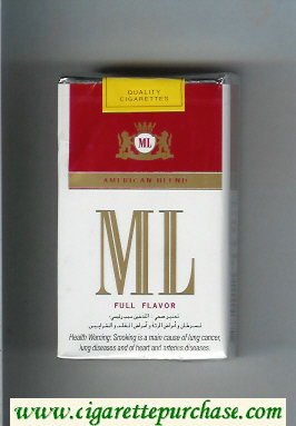 ML American Blend Full Flavor cigarettes soft box