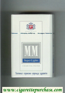 MM Super Lights Charcoal Filter cigarettes hard box