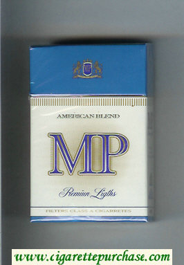 MP American Blend Premium Lights cigarettes hard box