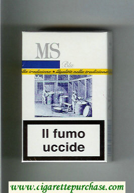 MS Blu cigarettes hard box
