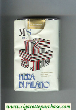 MS Fiera Di Milano 1977 Blu cigarettes soft box