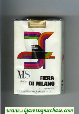 MS Fiera Di Milano 1978 Blu cigarettes soft box