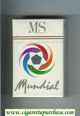 MS Mundial cigarettes hard box