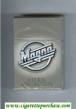Magna Lites grey cigarettes hard box