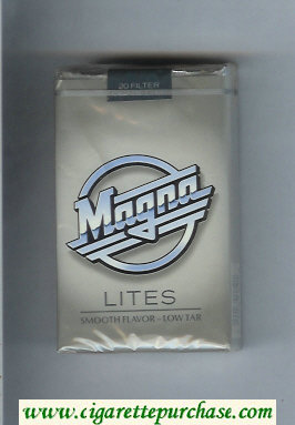 Magna Lites grey cigarettes soft box