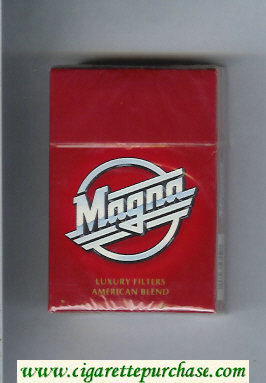 Magna Luxury Filters American Blend red cigarettes hard box