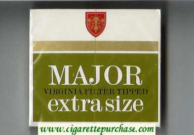 Major Virginia Filter Tipped cigarettes wide flat hard box