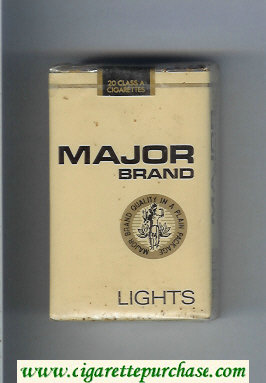 Major Brand Lights cigarettes soft box