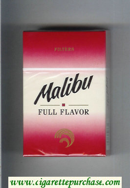 Malibu Full Flavor cigarettes hard box