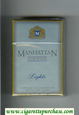 Manhattan Lights cigarettes hard box