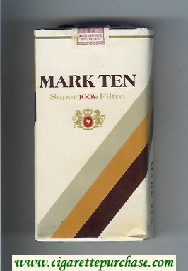 Mark Ten Super 100s Filtro cigarettes soft box