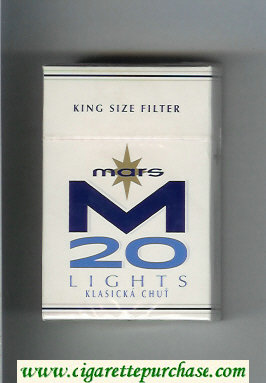 Mars M 20 Klasicka Chut Lights cigarettes hard box