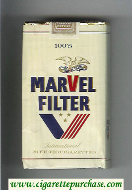 Marvel Filter 100s International cigarettes soft box
