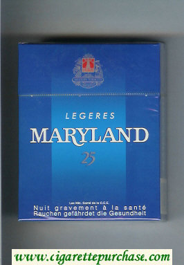 Maryland Legeres 25 blue cigarettes hard box