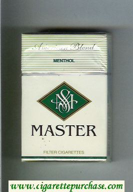 Master American Blend Menthol cigarettes hard box