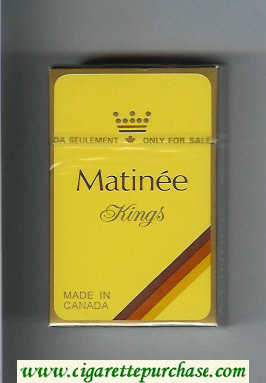 Matinee cigarettes hard box