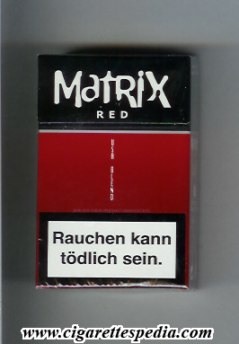 Matrix Red USA Blend cigarettes hard box