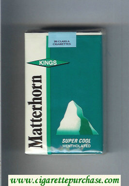 Matterhorn Super Cool Mentholated cigarettes soft box