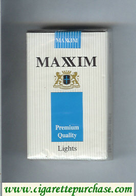 Maxim Premium Quality Lights cigarettes soft box