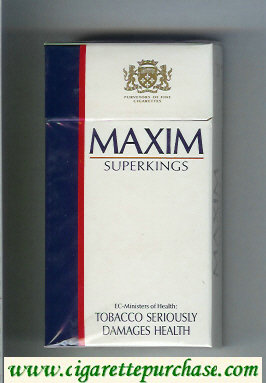 Maxim Super Kings 100s cigarettes hard box
