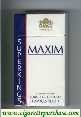 Maxim cigarettes Super Kings 100s hard box