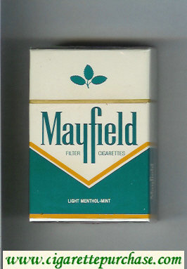 Mayfield Light Menthol - Mint Filter cigarettes hard box