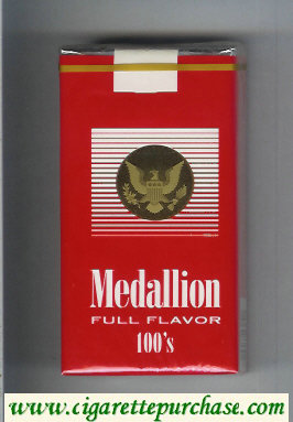 Medallion Full Flavor 100s cigarettes soft box