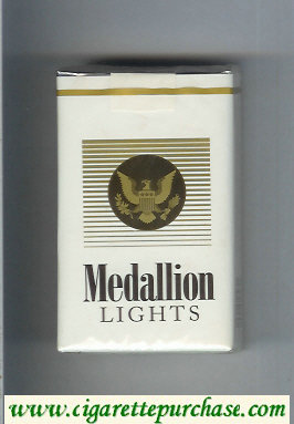 Medallion Lights cigarettes soft box