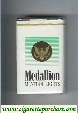 Medallion Menthol Lights cigarettes soft box