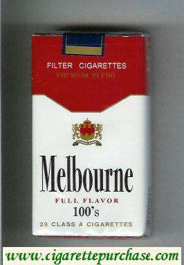 Melbourne Full Flavor 100s Premium Blend cigarettes soft box