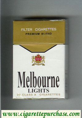 Melbourne Lights Premium Blend cigarettes hard box