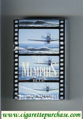Memphis Blue Lights cigarettes hard box