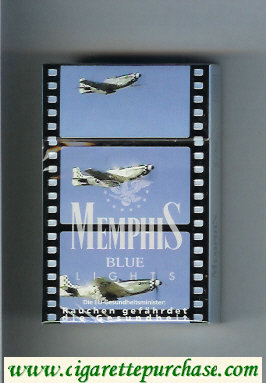 Memphis hard box Blue Lights cigarettes