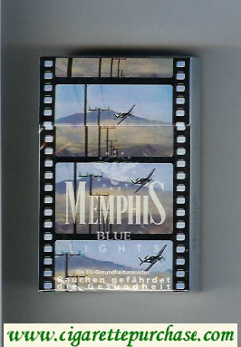 Memphis Lights Blue cigarettes hard box