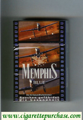 Memphis Blue hard box cigarettes